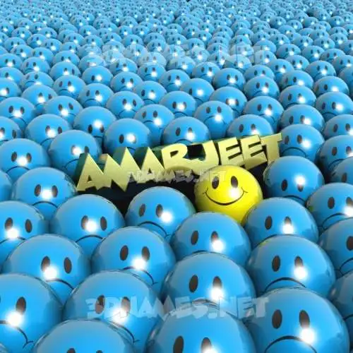 amarjeet in Special Smileys style - 3D name wallpaper