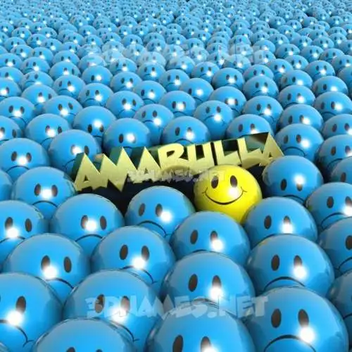 amarulla in Special Smileys style - 3D name wallpaper