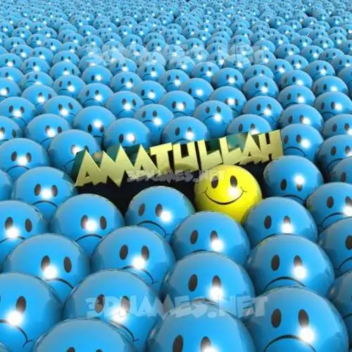 amatullah in Special Smileys style - 3D name wallpaper