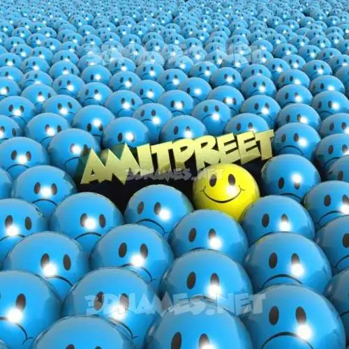 amitpreet in Special Smileys style - 3D name wallpaper