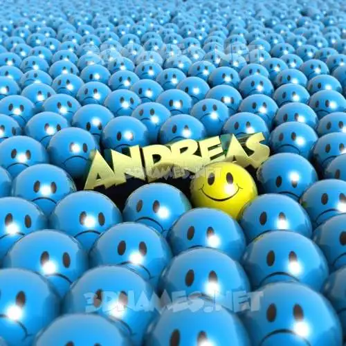 andreas in Special Smileys style - 3D name wallpaper andreas in Special Smileys style - 3D name wallpaper
