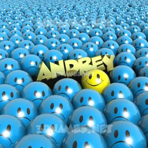 andrey in Special Smileys style - 3D name wallpaper