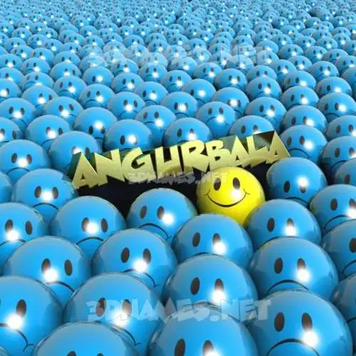 angurbala in Special Smileys style - 3D name wallpaper