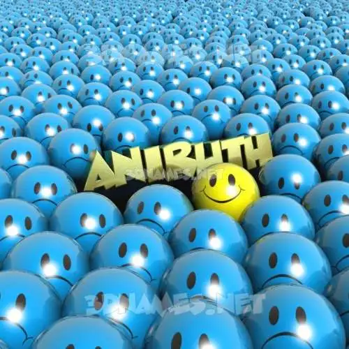 aniruth in Special Smileys style - 3D name wallpaper