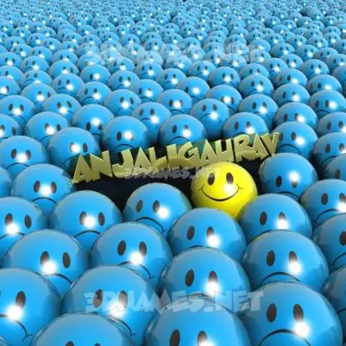 anjaligaurav in Special Smileys style - 3D name wallpaper