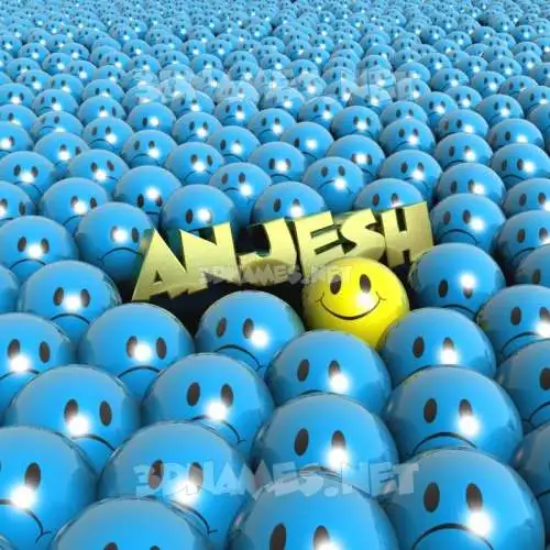 anjesh in Special Smileys style - 3D name wallpaper anjesh in Special Smileys style - 3D name wallpaper