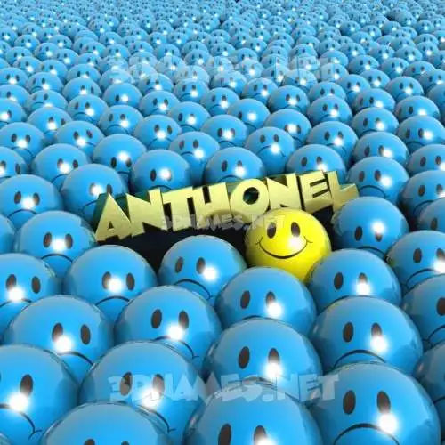 anthonel in Special Smileys style - 3D name wallpaper