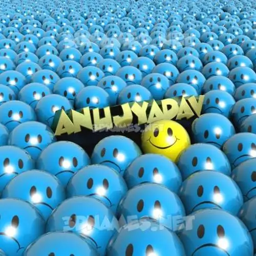 anujyadav in Special Smileys style - 3D name wallpaper