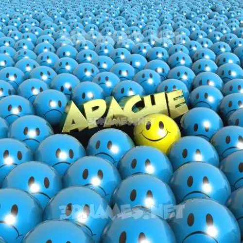 apache in Special Smileys style - 3D name wallpaper
