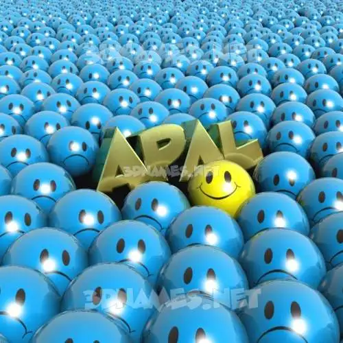 apal in Special Smileys style - 3D name wallpaper