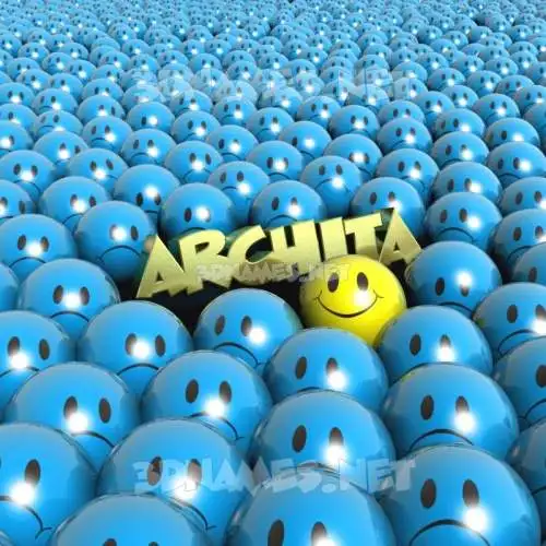 archita in Special Smileys style - 3D name wallpaper