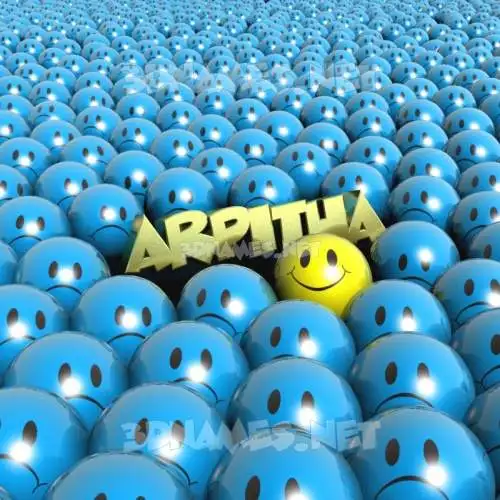 arpitha in Special Smileys style - 3D name wallpaper
