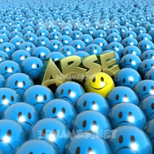 arse in Special Smileys style - 3D name wallpaper