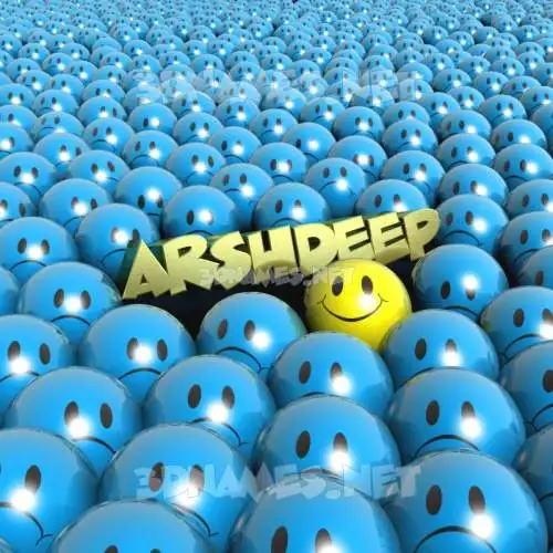 arshdeep in Special Smileys style - 3D name wallpaper