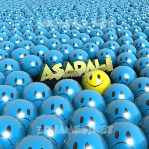 asadali in Special Smileys style - 3D name wallpaper