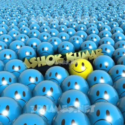 ashok kumar in Special Smileys style - 3D name wallpaper