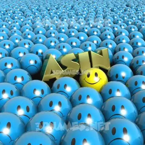 asin in Special Smileys style - 3D name wallpaper