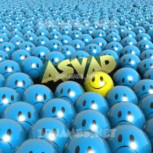 asvad in Special Smileys style - 3D name wallpaper
