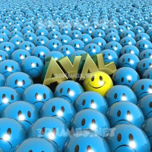 aval in Special Smileys style - 3D name wallpaper