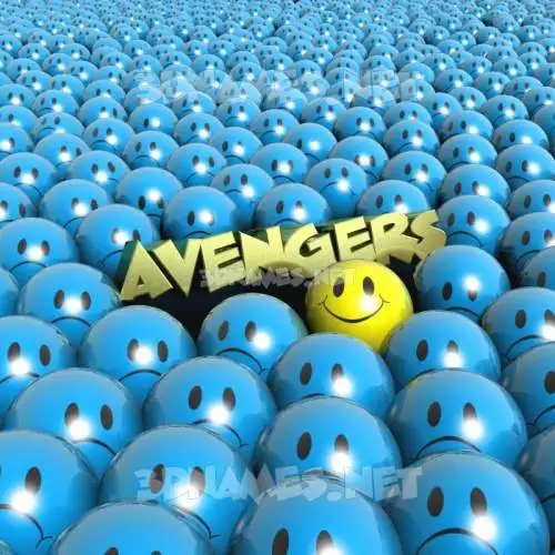 avengers in Special Smileys style - 3D name wallpaper
