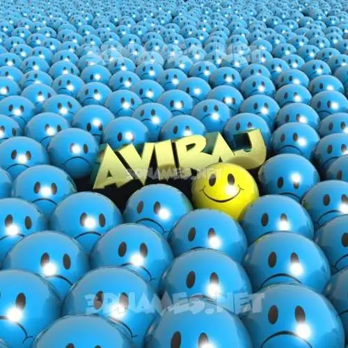 aviraj in Special Smileys style - 3D name wallpaper