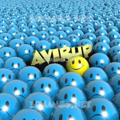 avirup in Special Smileys style - 3D name wallpaper