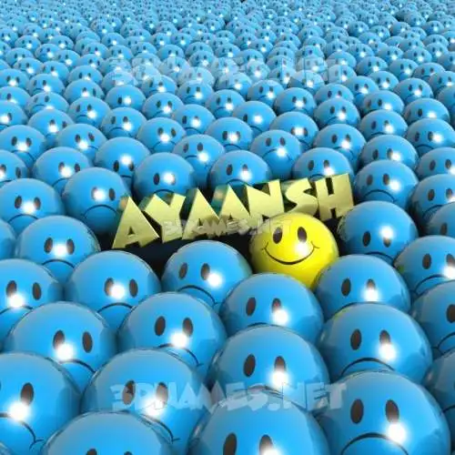 ayaansh in Special Smileys style - 3D name wallpaper
