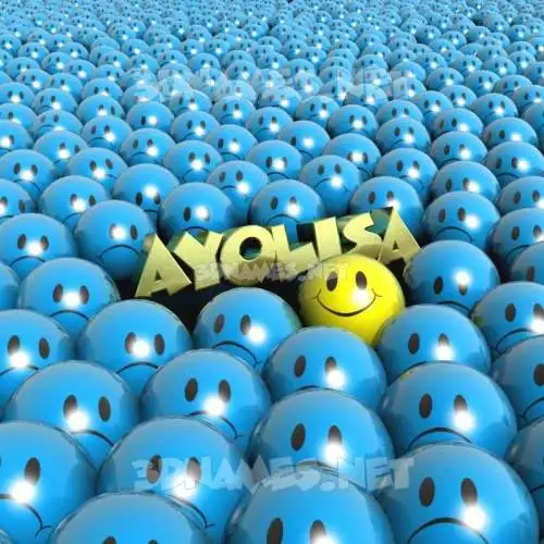 ayolisa in Special Smileys style - 3D name wallpaper