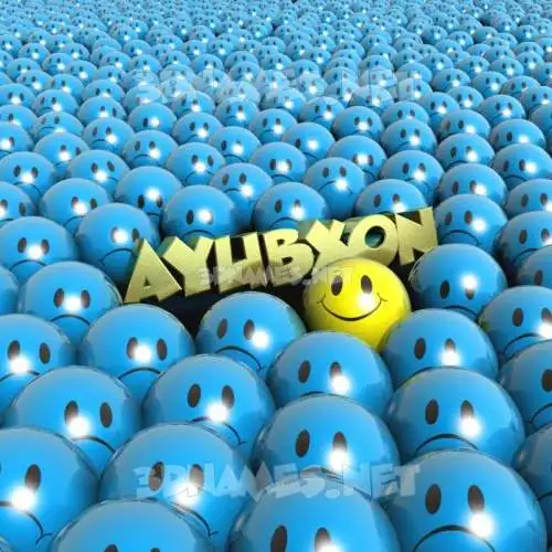 ayubxon in Special Smileys style - 3D name wallpaper