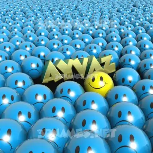 ayvaz in Special Smileys style - 3D name wallpaper