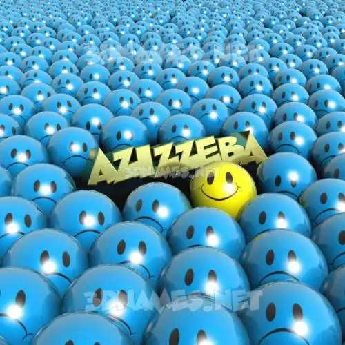 azizzeba in Special Smileys style - 3D name wallpaper