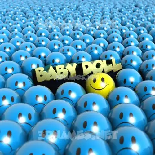 baby doll in Special Smileys style - 3D name wallpaper baby doll in Special Smileys style - 3D name wallpaper