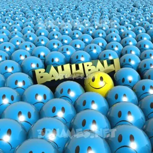 bahubali in Special Smileys style - 3D name wallpaper bahubali in Special Smileys style - 3D name wallpaper