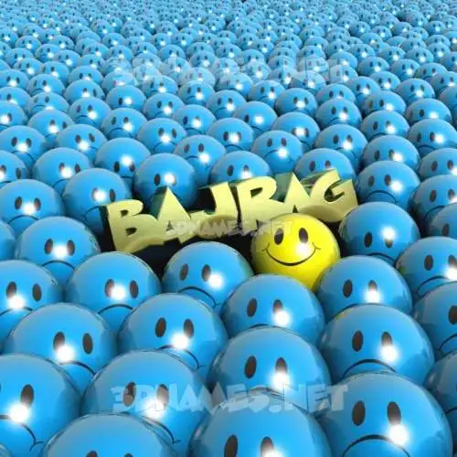 bajrag in Special Smileys style - 3D name wallpaper