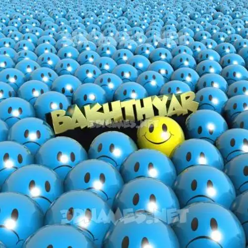 bakhthyar in Special Smileys style - 3D name wallpaper bakhthyar in Special Smileys style - 3D name wallpaper