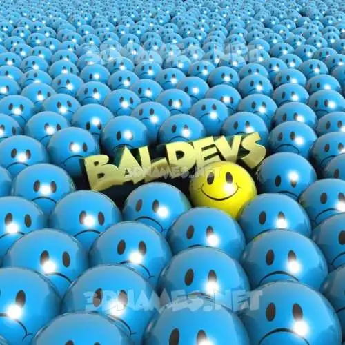 baldevs in Special Smileys style - 3D name wallpaper