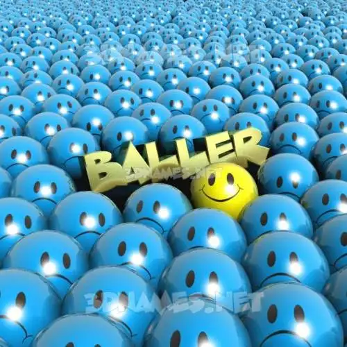 baller in Special Smileys style - 3D name wallpaper baller in Special Smileys style - 3D name wallpaper