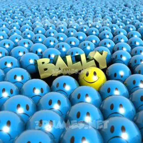 bally in Special Smileys style - 3D name wallpaper