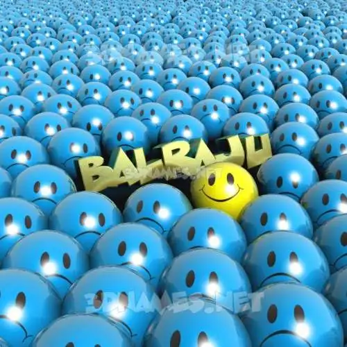 balraju in Special Smileys style - 3D name wallpaper