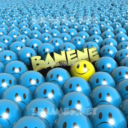 banene in Special Smileys style - 3D name wallpaper