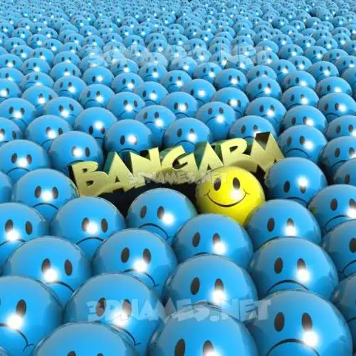 bangarm in Special Smileys style - 3D name wallpaper