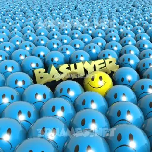 bashyer in Special Smileys style - 3D name wallpaper