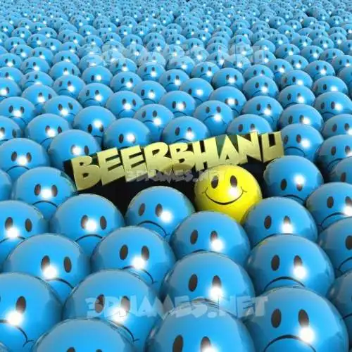 beerbhanu in Special Smileys style - 3D name wallpaper