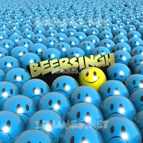 beersingh in Special Smileys style - 3D name wallpaper