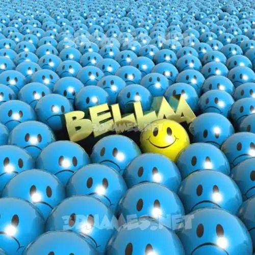 bellaa in Special Smileys style - 3D name wallpaper