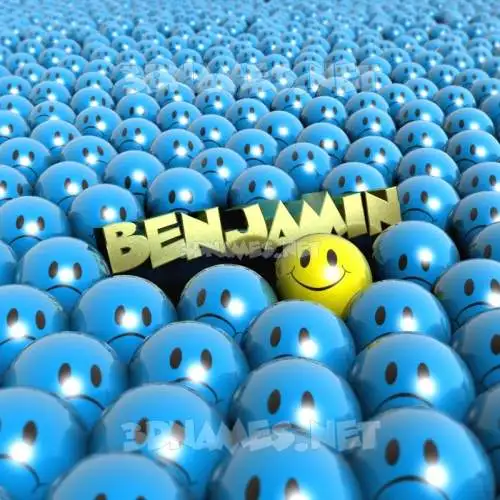 benjamin in Special Smileys style - 3D name wallpaper