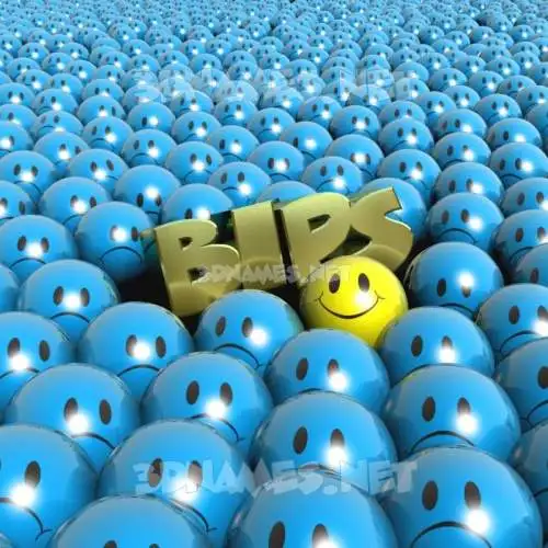 bips in Special Smileys style - 3D name wallpaper