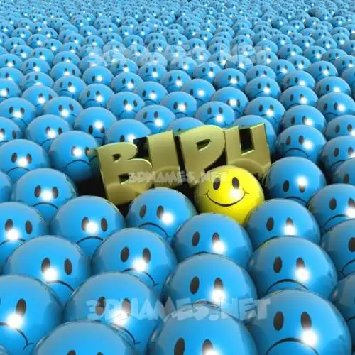 bipu in Special Smileys style - 3D name wallpaper