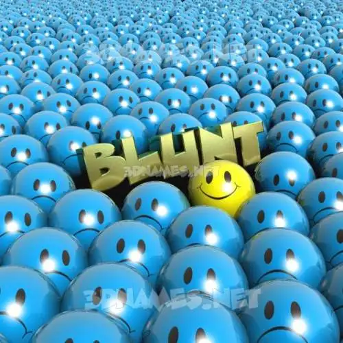 blunt in Special Smileys style - 3D name wallpaper
