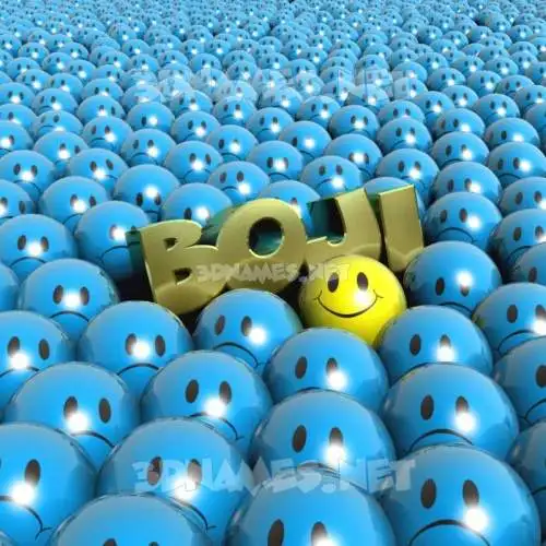 boji in Special Smileys style - 3D name wallpaper